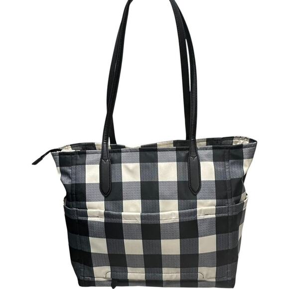 Kate Spade Chelsea Buffalo Plaid Gingham Tote EUC Clean - Picture 5 of 14